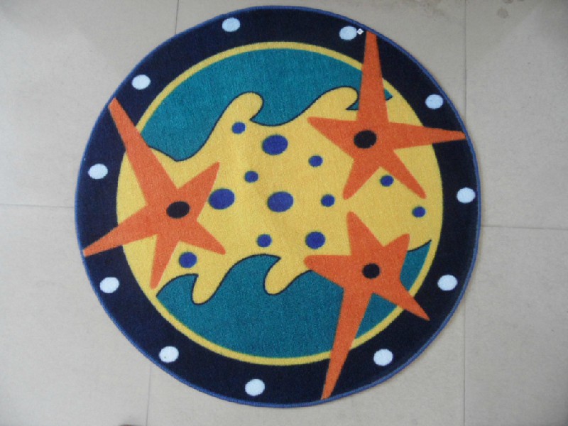 Round Printed Floor Mat with Cheap Price