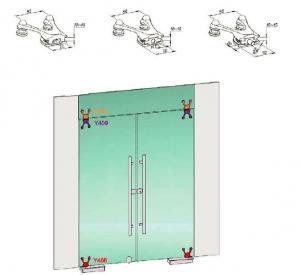Stainless Steel Upper Bracket Y409 for Glass Door System 1