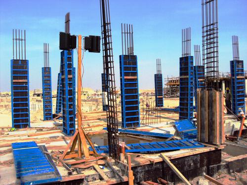 Custom SF63 Rectangle / Square Concrete Column Formwork With Light Weight System 1