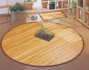 Round Natural Bamboo Carpet with Good Quality from China Factory System 1