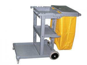 Plastic Janitor Cart with Wheels or Service Cart 121*48*99.5cm System 1