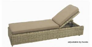 Rattan bed for garden and beach