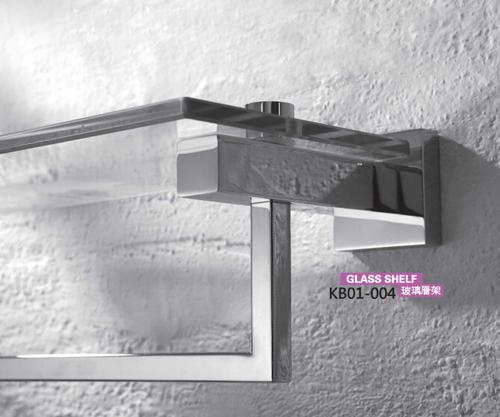 Brass Bathroom Accessories- Glass Shelf KB01-004 System 1