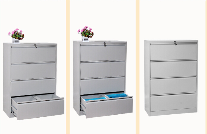 4 Drawer Laterial File Cabinet System 1
