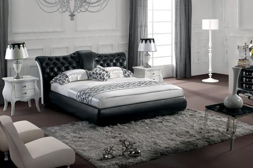 Modern classic leather bed System 1