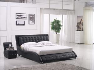 Modern classic leather bed Chinese leather