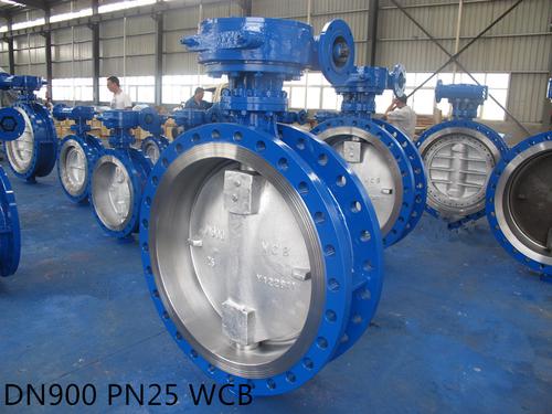 API Standard Metal Seat Three Eccentric Flange Butterfly Valve System 1