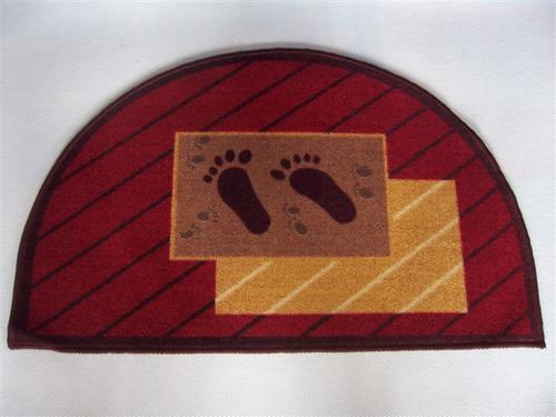 Modern Nylon Floor Mat With Semicircle Shape System 1