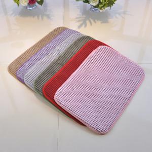 Coral fleece customized door mat