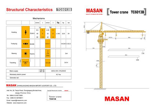 TC6013B Tower Crane 6T System 1