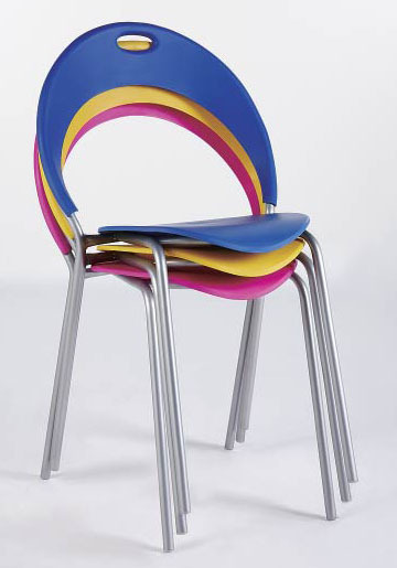 Modern Elegant Cheap Steel Plastic Chairs System 1