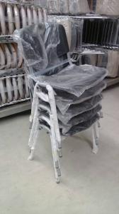 hot sale colorful new design cheap plastic chair with chrome legs