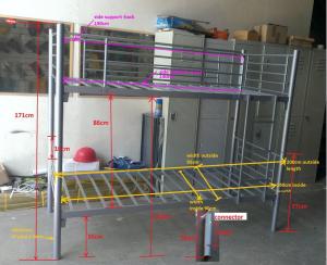Hot Sale Heavy Duty Metal Bunk Bed CMAX-A10 System 1
