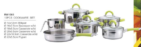 304 201 stainless steel cookware1