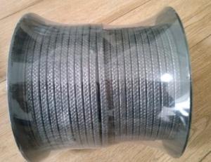 Carbon fiber reinforced graphite packing