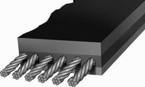 Anti-tearing steel cord conveyor belts