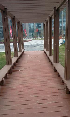 wood plastic composite outdoor decking System 1