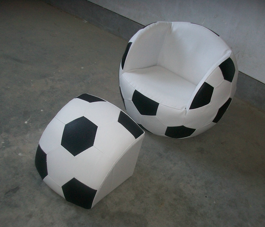 Child's Football Chair with Footstool