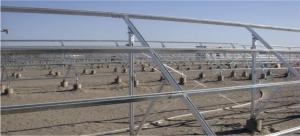 Solar Mounting System with Embedded Concrete Iron Plate