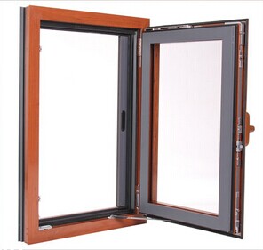 Wood Grain Color Aluminum Frame Thermal-break aluminum window and door System 1