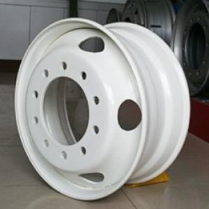 good quality white spoke truck steel wheel 24.5x8.25