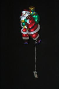 PVC Deco Christmas Santa Light with Battery Operated