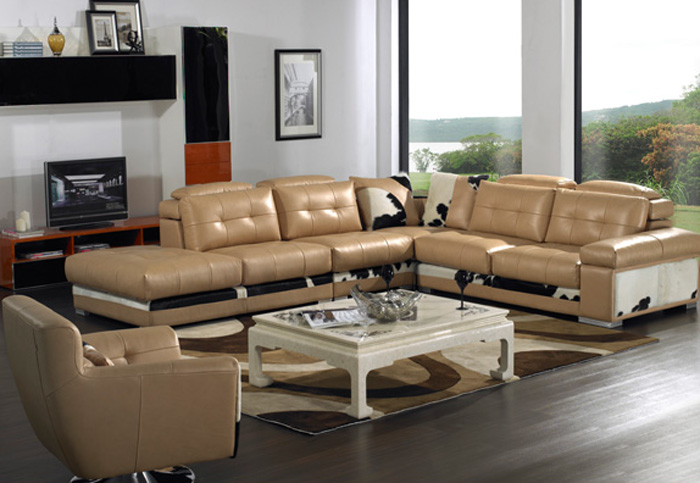 2014 Highest quality wholesale leather sofa made in china 3728