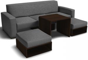 3 seater multi-function fabric sofa 6708 System 1