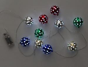 Battery Light String with Christmas ball