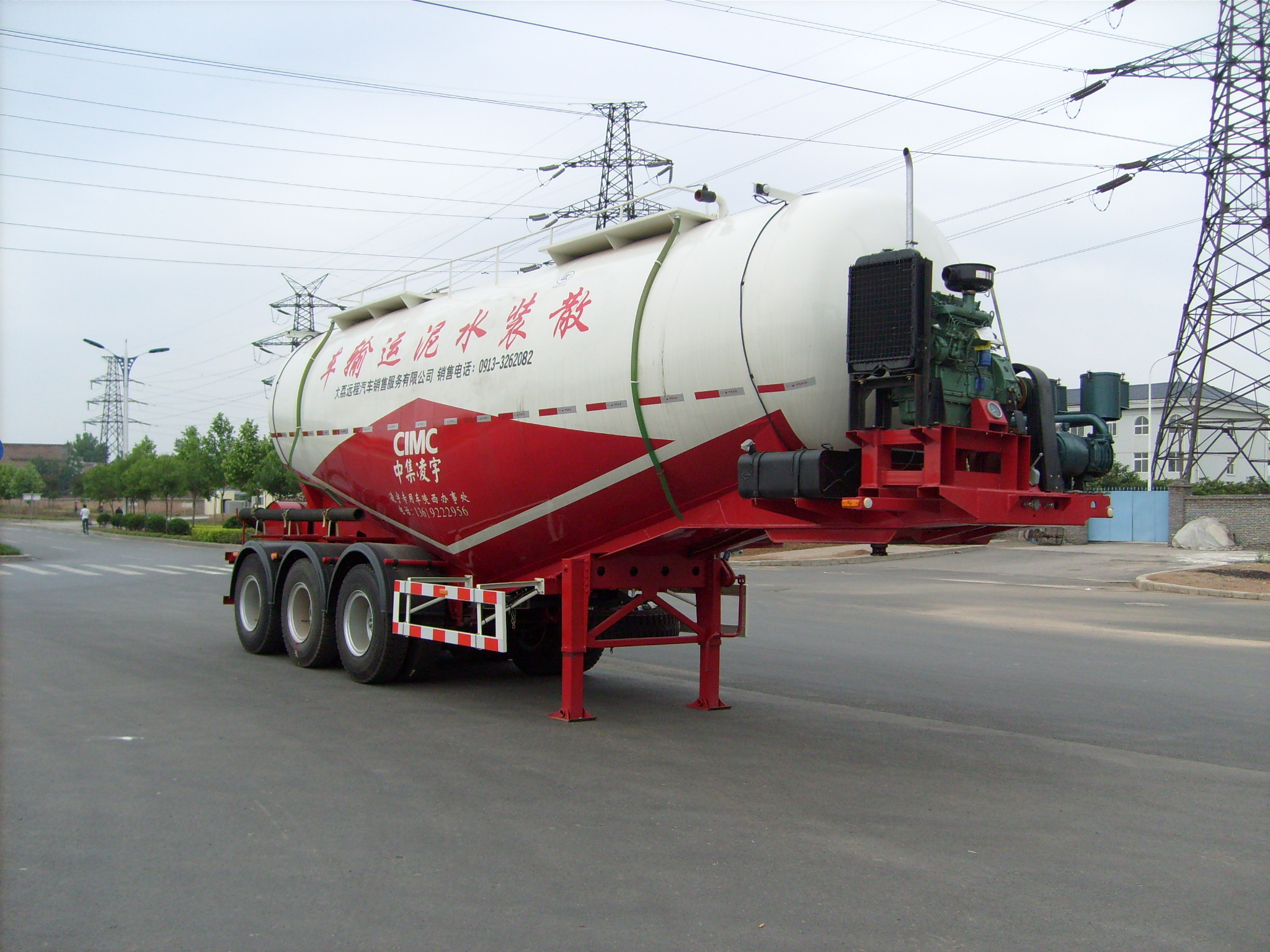 CIMC LINYU 35m3 cement semi trailer