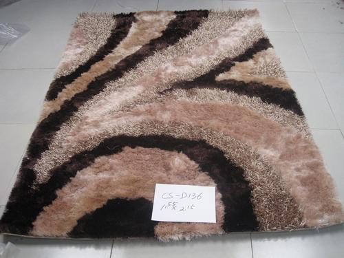 Modern Black And Brown Polyester Floor Carpet System 1