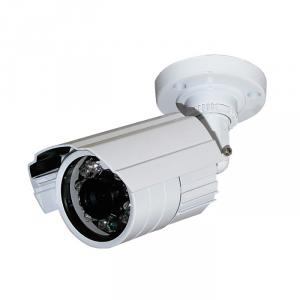 CCTV IR Waterproof Camera with 23pcs IR Leds and 20M IR Range, 3.6mm Lens and 3-Axis Cable Built in Bracket