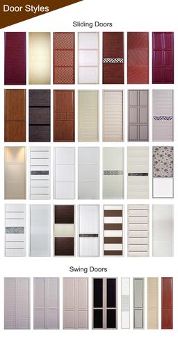 Wooden Wardrobe Cabinet Closet Sliding Doors System 1