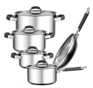 Stainless Steel Cookware with soft touch handle