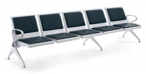 WNACS-FIVE SETAS METAL POWDER PAINTED AIRPORT WATIING CHAIR WITH PVC OR PU CUSHION System 1