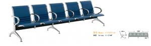 WNACS-Five SeatsAirport Waiting Chair with  PVC or PU Cushion