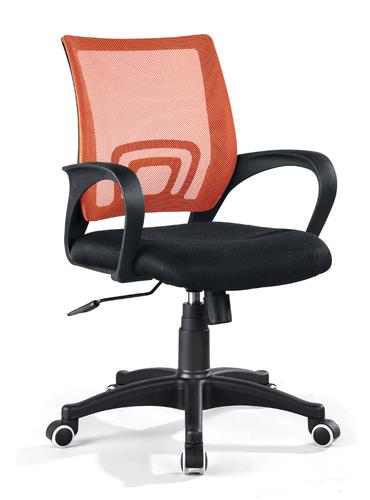 ZHSMC-06 Swivel Office Chair With Curved Mesh Backrest and Colored Painted Legs System 1