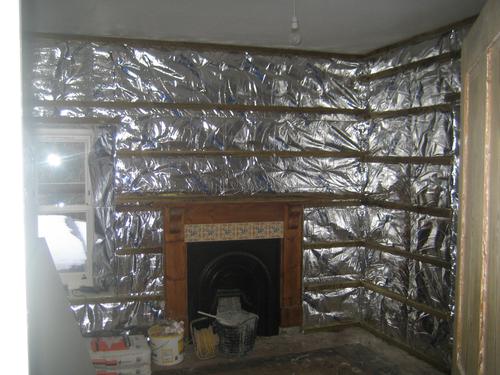 Aluminum Foil Facing Single Side Aluminum Foil Woven Fabric System 1