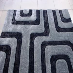 Hand Woven Polyester Shaggy Carpet System 1