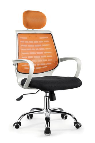 ZHNSMC-07P Neck Support Swivel Office Chair with Mesh Surface and Trapezoid Backrest System 1