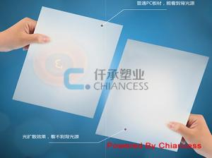 Advertising polycarbonate sheet