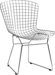 JSWMC-02  Reversed Trapezoid Wired Metal Leisure Chair Without Armrest