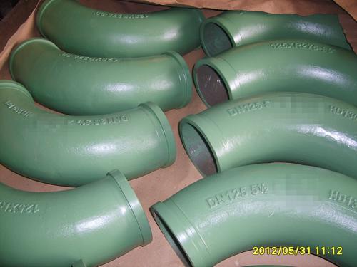 Concrete Pump Truck Parts Elbow Bend R275 DN112 148Flange 45DGR Casting System 1