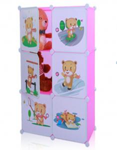 six cubes DIY plastic children toys storage cabinets for sales