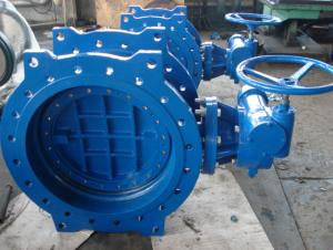 Double flanged  Metal Seal eccentric butterfly valve System 1