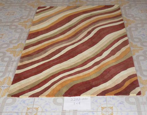 Stripe Design Polyester Hand Tufted Rugs System 1