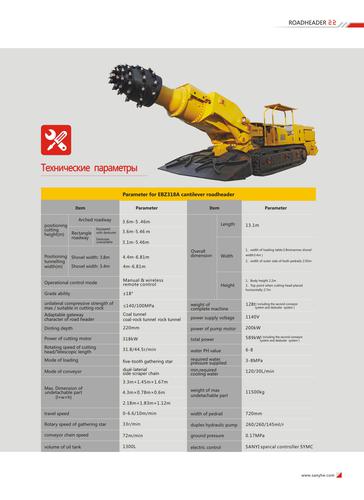 SANYI ROAD HEADER EBZ 318A System 1