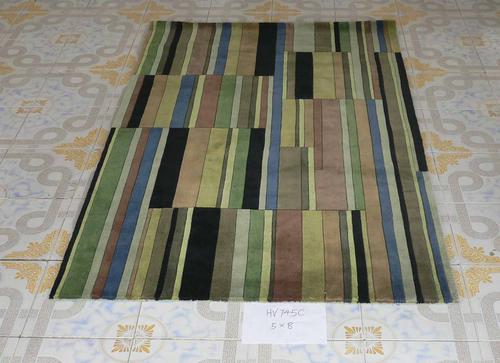 Stripe Design Polyester Area Rugs System 1