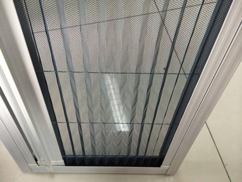 Grey Pleated Insect Screen mesh System 1