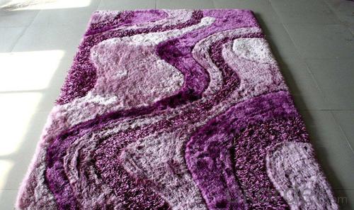 High-Low Design Polyester Shaggy Carpet System 1